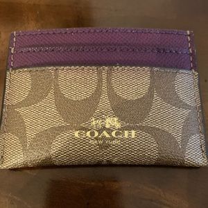Coach card holder